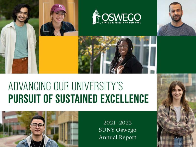Cover of SUNY Oswego's 2021-2022 Annual Report