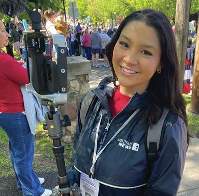 After graduating from SUNY Oswego with a degree in broadcasting and mass communication in 2021, New York City native Adriana Loh decided to build her career as a multimedia journalist with Spectrum News 1 in the Central New York area she had grown to love