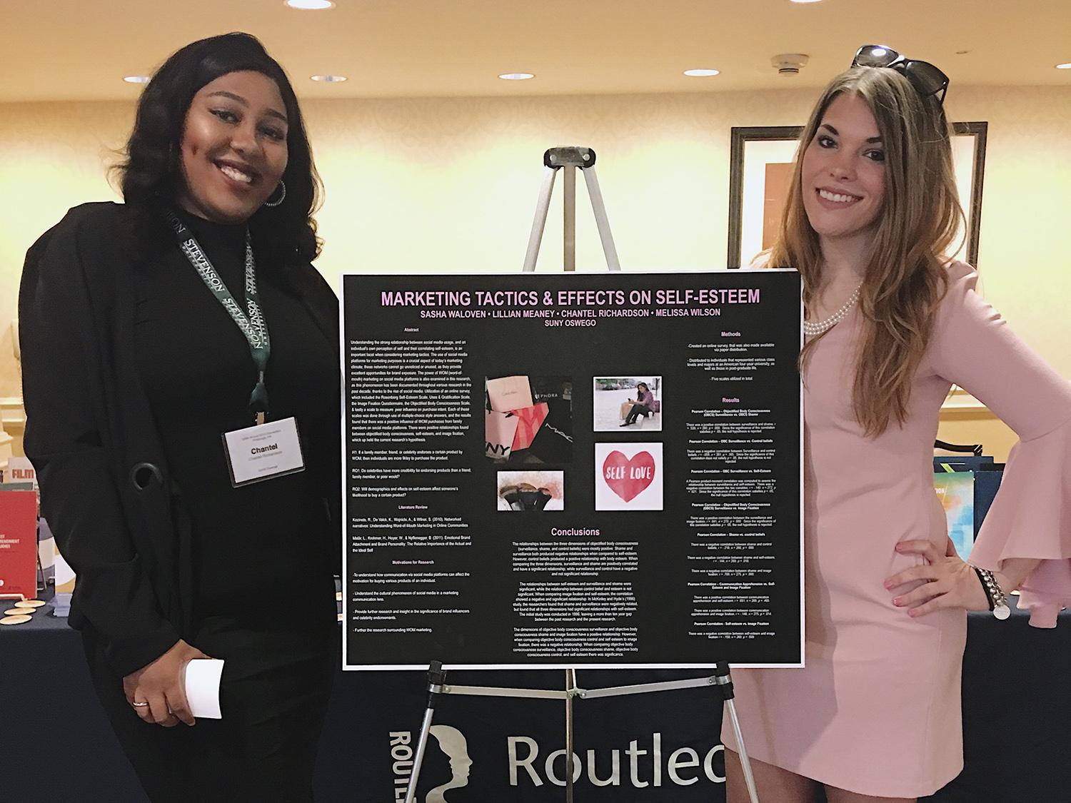 Oswego students presenting at conference
