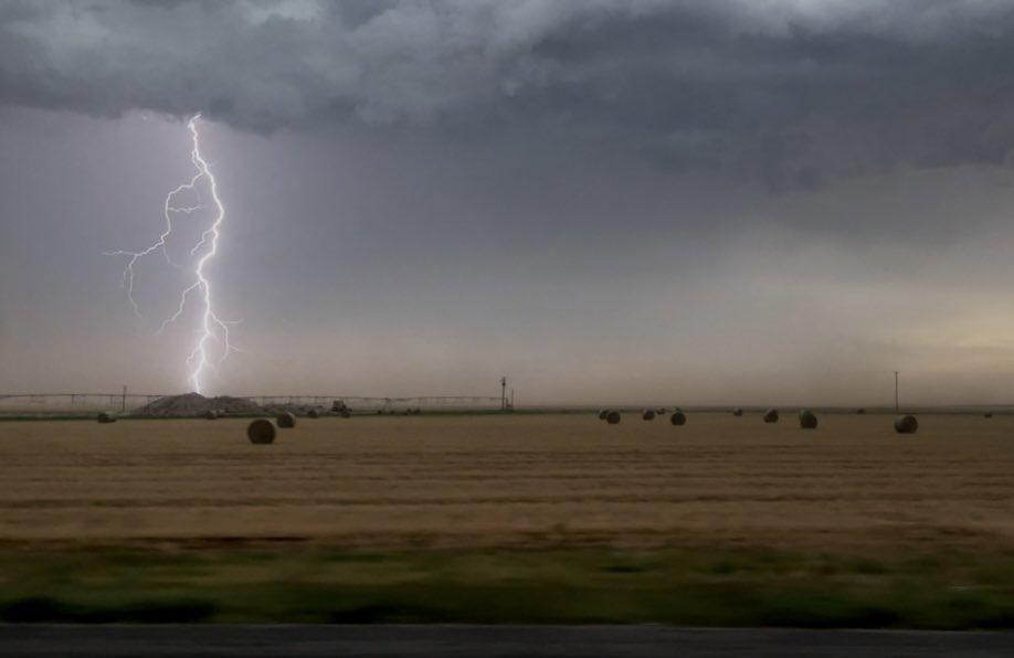 Students and instructors from SUNY Oswego’s storm-chasing class caught a lot of severe weather when traveling through the area on May 29. (Sarah Gryskewicz photo)