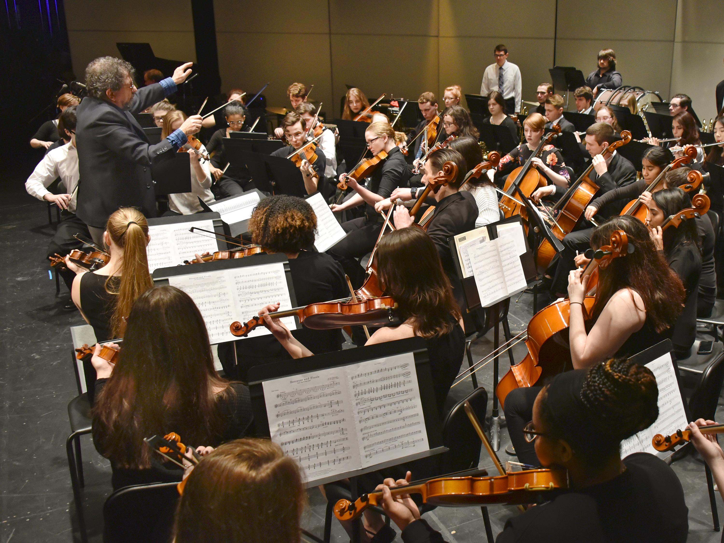Orchestra performs at previous Collage concert