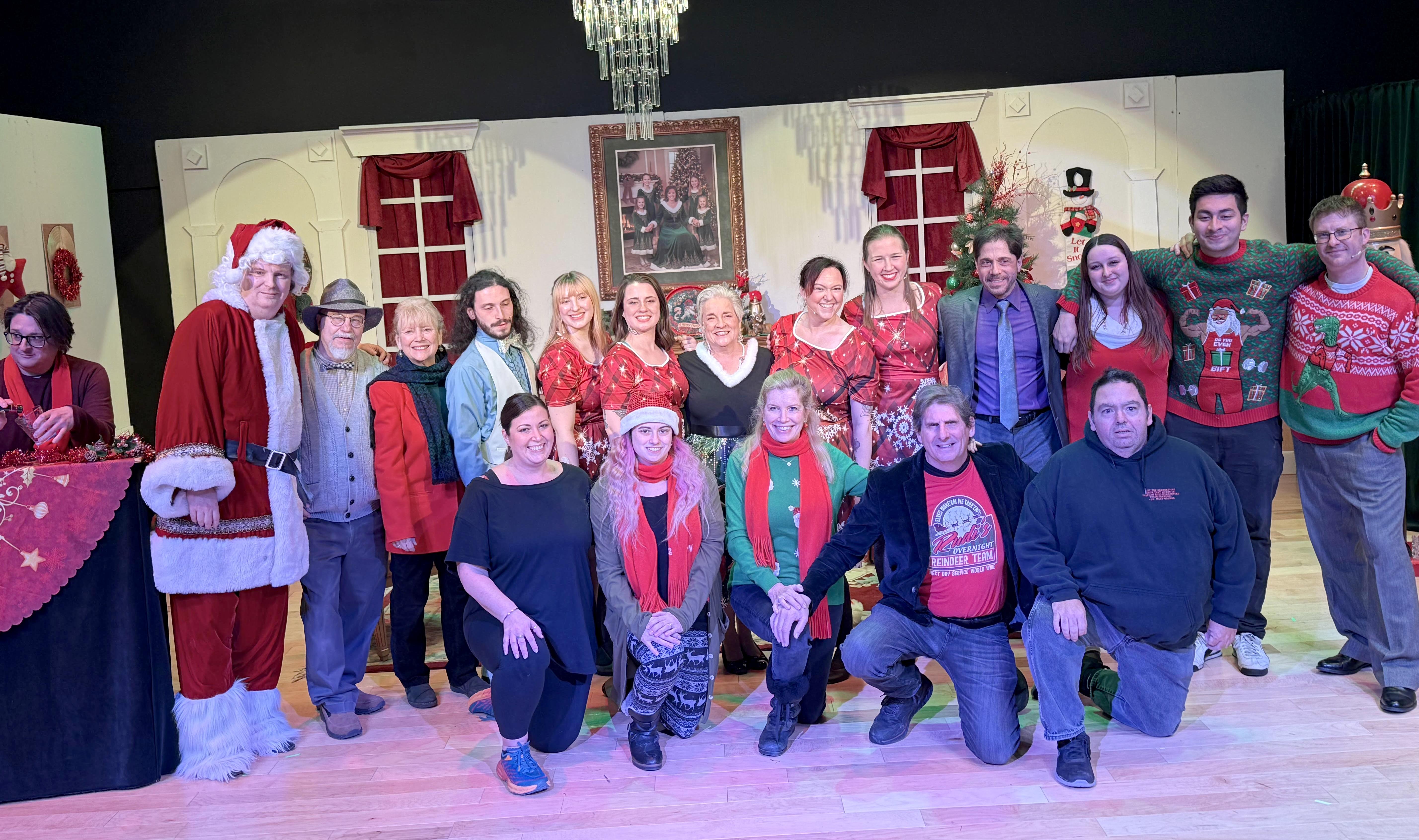 Cast and crew of Dis the Season holiday play