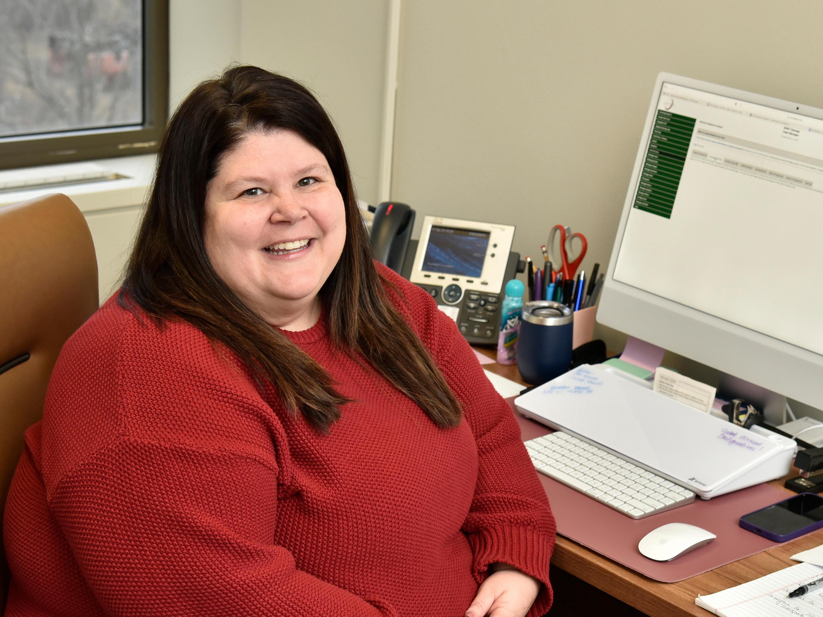 Stephanie Hudson is one of the first students in SUNY Oswego's new master's in higher education program