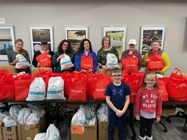 Leadership Oswego County alumni collected donations at their place of employment and a small group of us came together to make personal needs bags.