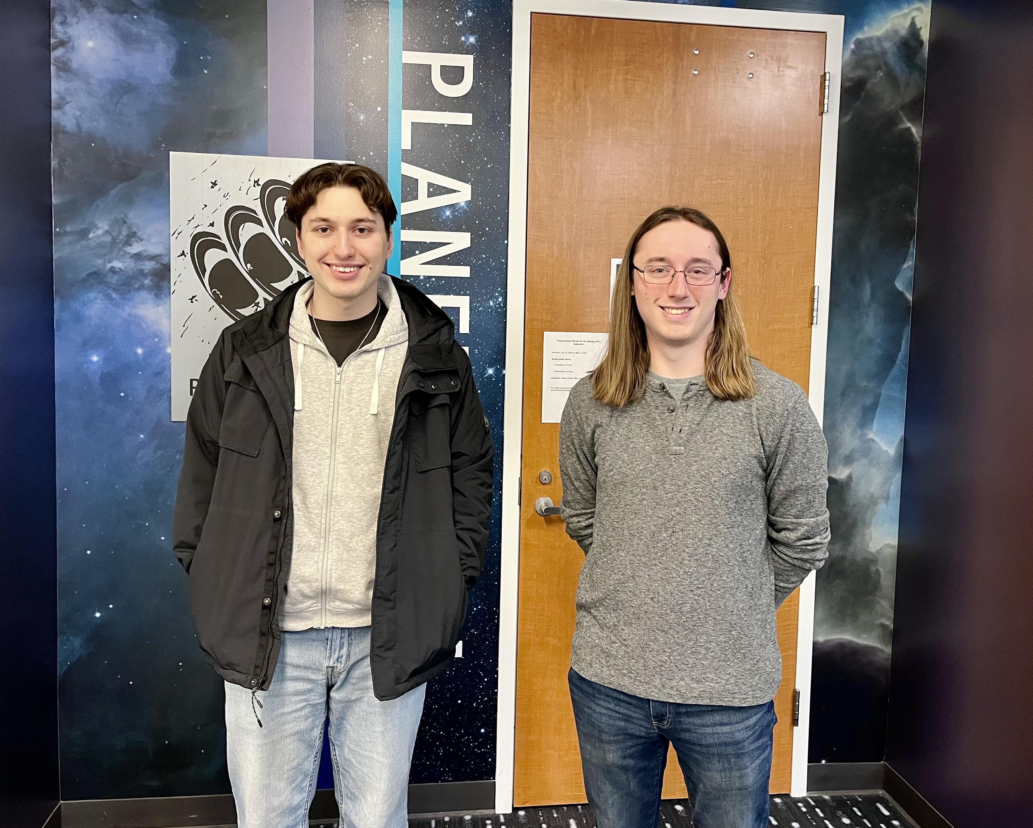 Selim Kalici and Hugh Riley Randall are both double majors in physics and mathematics, with astronomy minors, interning this semester with NASA
