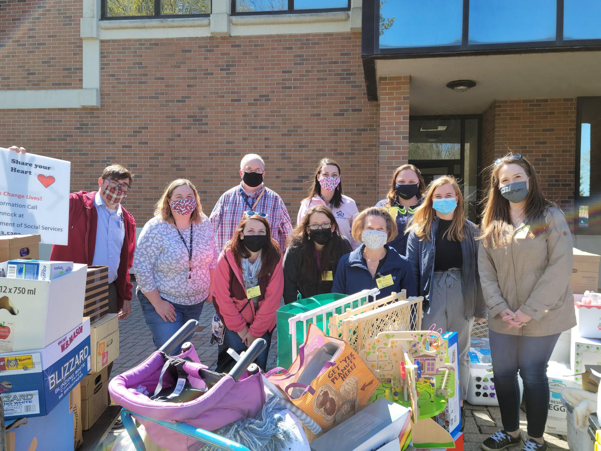 LOC Class of 2021 collected donations for those entering foster care