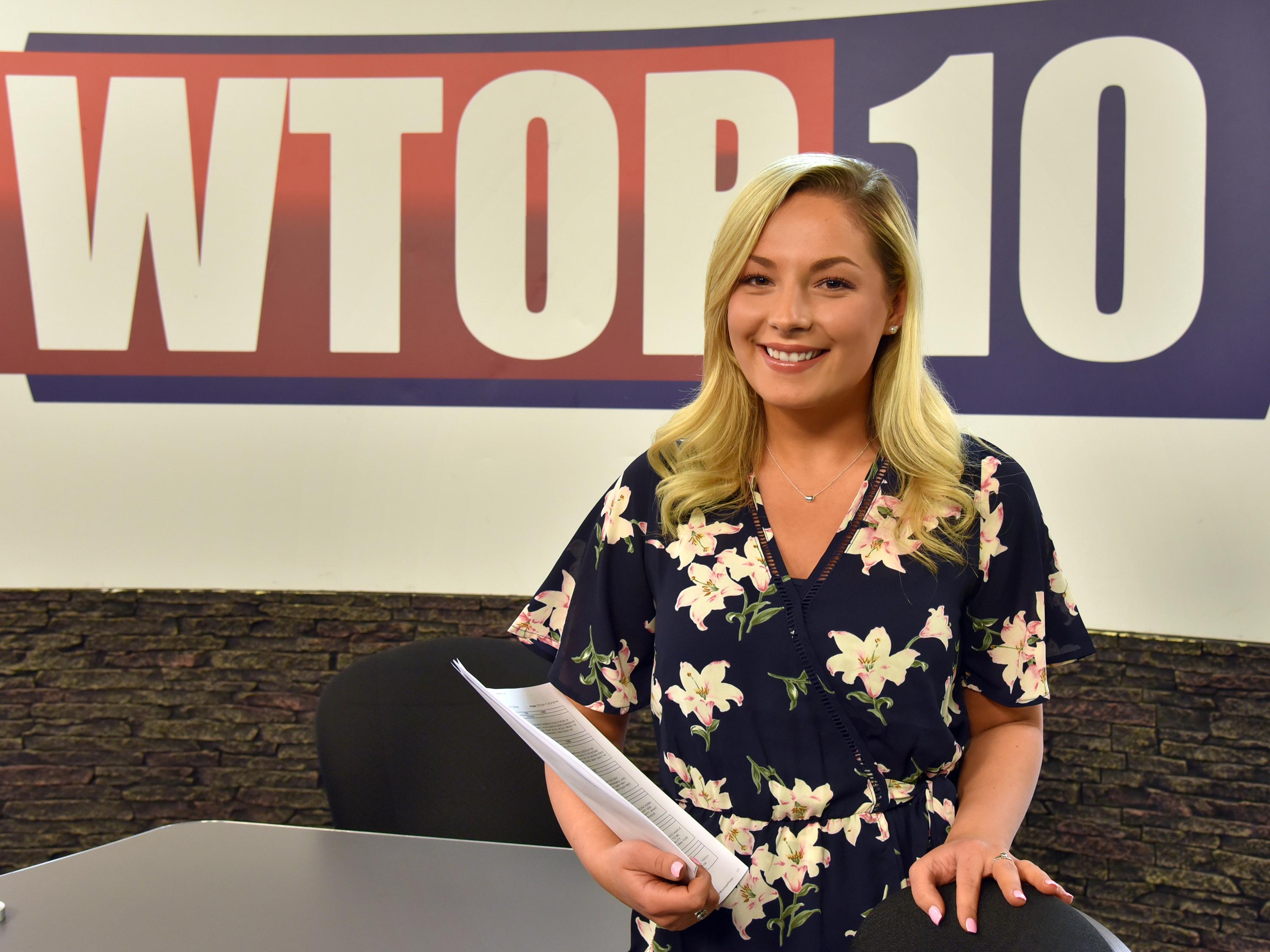 Abbey Buttacavoli pictured in WTOP TV, which prepared her for a full-time multimedia journalism job at WWNY-7 in Watertown