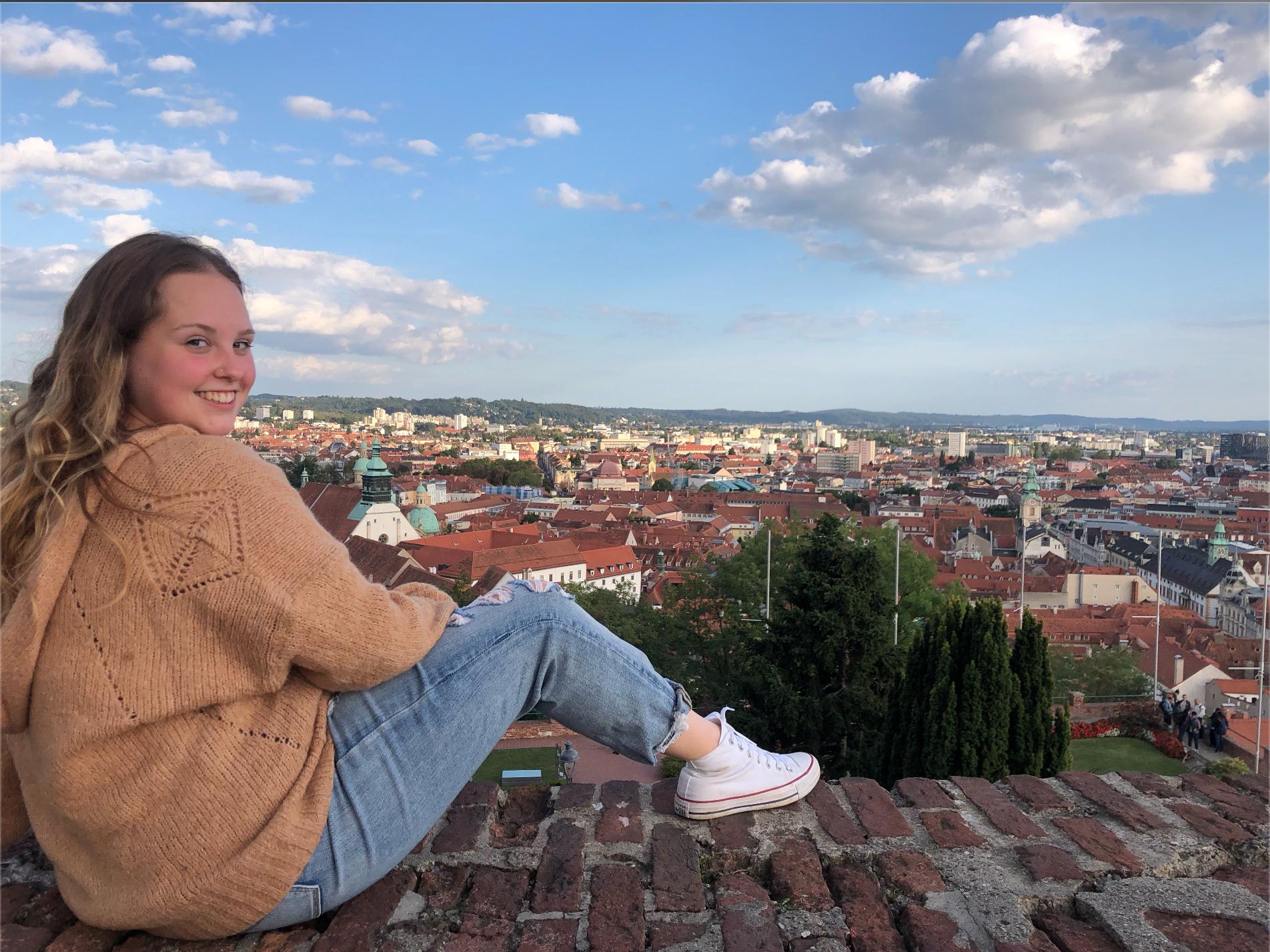Michelle DiBlasio pictured from a previous study-abroad trip in Graz, Austria