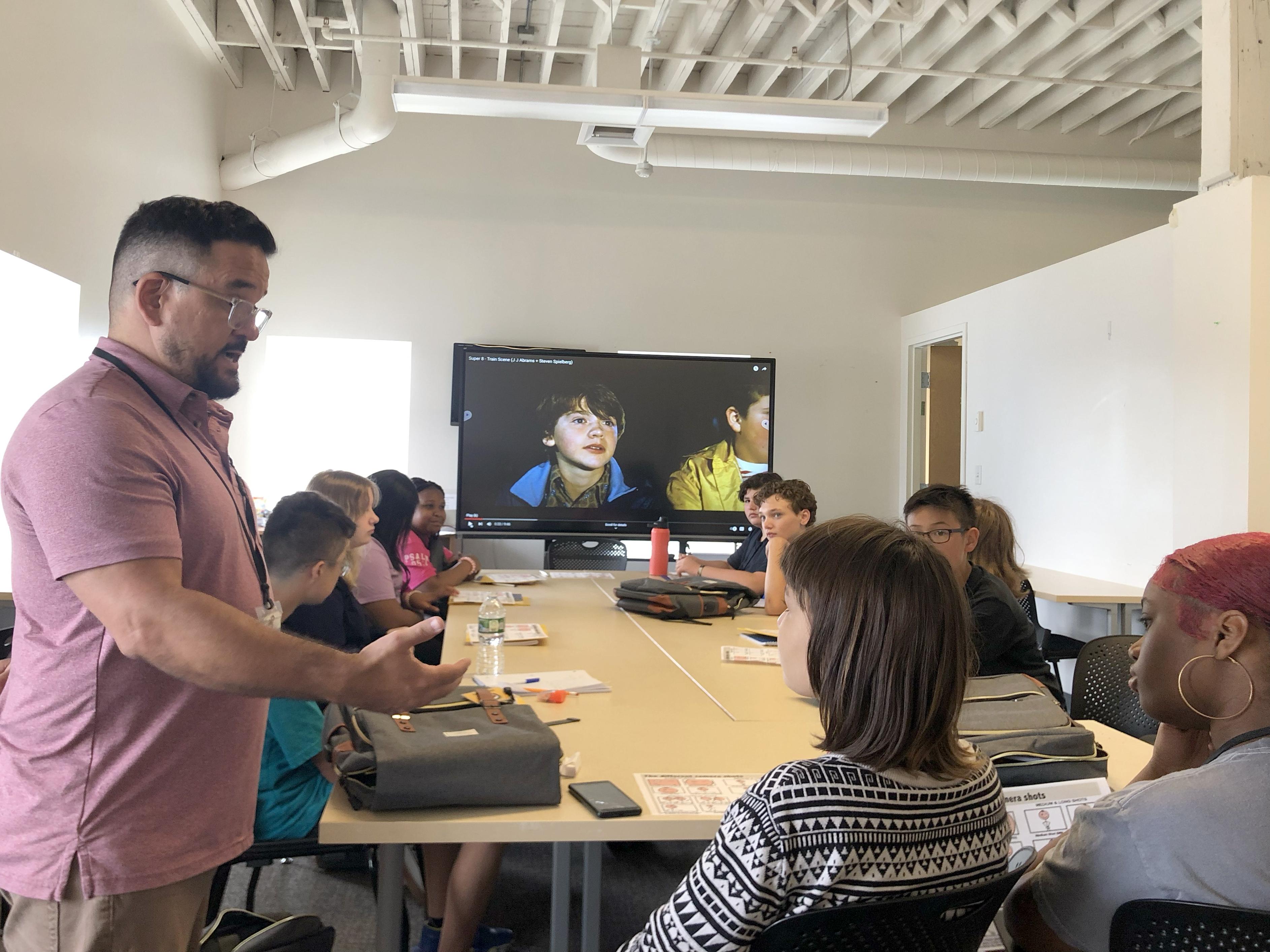 Francisco Suarez leads a summer visual storytelling camp