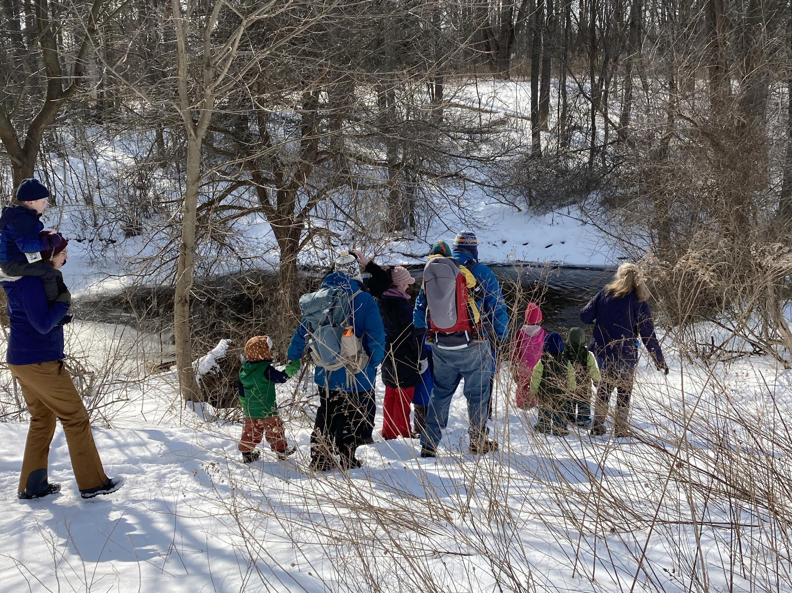 Winter hikes and actvities at Rice Creek Field Station are amazing the many opportunities open to the community during the university's Explore Oswego