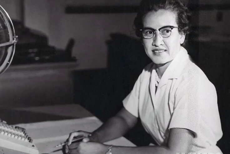 Katherine Johnson, a mathematician whose calculations and creative mind were critical to NASA's success in the Space Race.