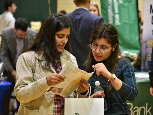 Students and employers connect at the Career and Internship Fair