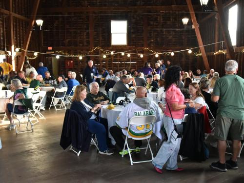 Alumni of all ages come together for a barbecue