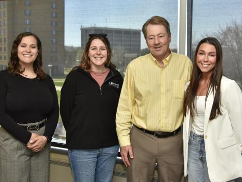 Four SUNY Oswego chemistry alumni returned to discuss their career experiences with current students