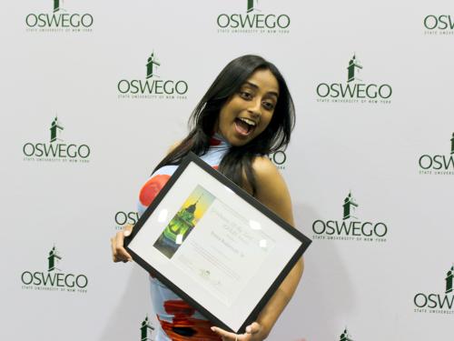 SUNY Oswego launched its 2026 alumni recognition season by honoring 2019 graduate Sonya Kedarnath with the Graduates Of the Last Decade (GOLD) Award during the Commencement Eve Reception