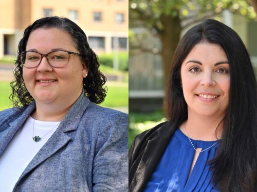 Grace Maxon-Clarke of the Dean of Students Office and Jacqueline (Jackie) Wallace of Career Services recently earned the SUNY Chancellor’s Award for Excellence in Professional Service for their long-running dedication to supporting SUNY Oswego students.