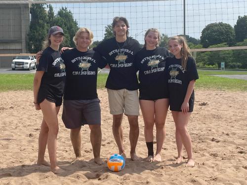 The team called Participants won the recent beach volleyball tournament