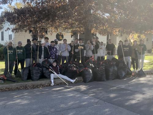 On Sunday, Nov. 3, SUNY Oswego student-athletes demonstrated their commitment to community service by raking over 50 yards of senior citizens in the Oswego community.