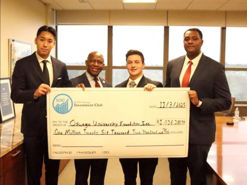 SUNY Oswego Investment Club's fund hits $1 million