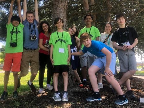 Participants in the 2019 Sheldon Institute program enjoy an outdoor activity on the SUNY Oswego campus.