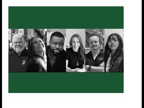 A collage of six TEDx speakers -- see names in article