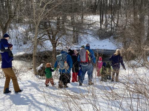 Winter hikes and actvities at Rice Creek Field Station are amazing the many opportunities open to the community during the university's Explore Oswego