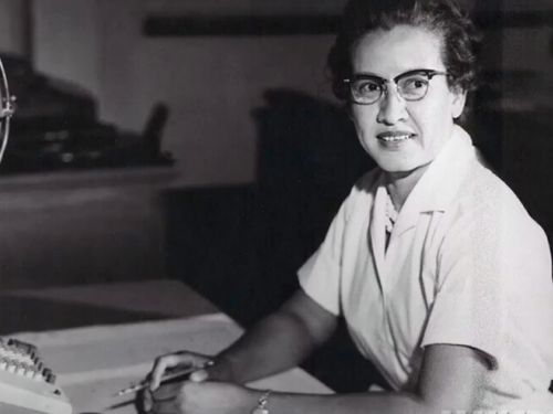 Katherine Johnson, a mathematician whose calculations and creative mind were critical to NASA's success in the Space Race.