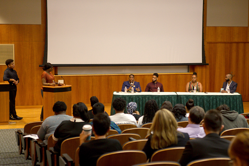 Participants share experiences during ALANA Alumni Student Leadership Pane