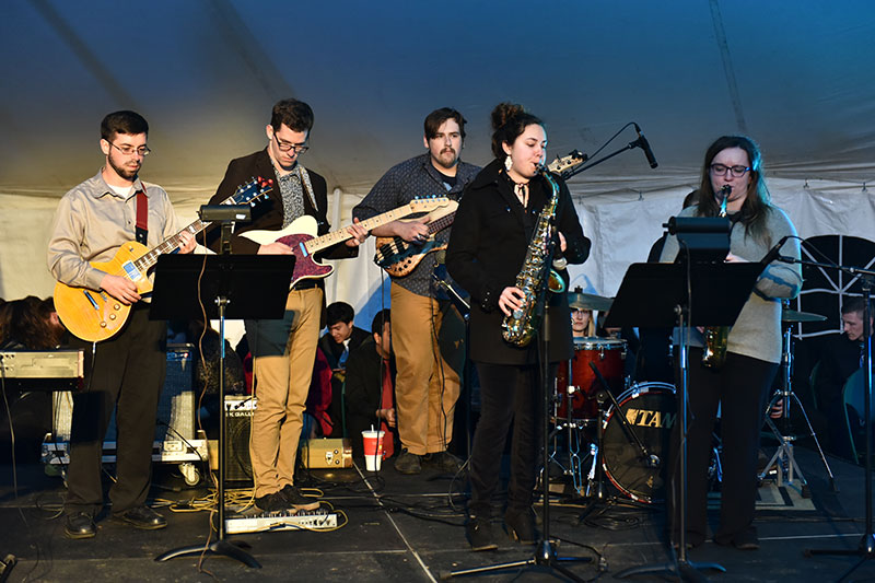 Oswego State Jazz Ensemble performs