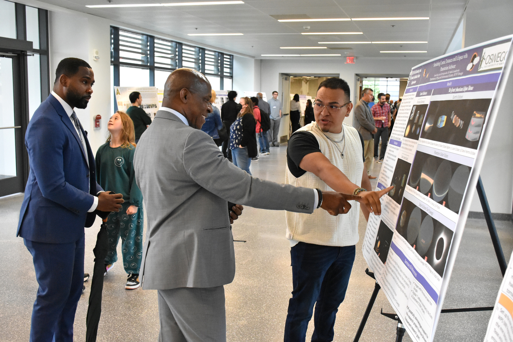 Fall Scholarly and Creative Activities poster symposium held Sept. 23 in the Shineman Nucleus allowed students and faculty to showcase their scholarly/research and creative activities to the public. 