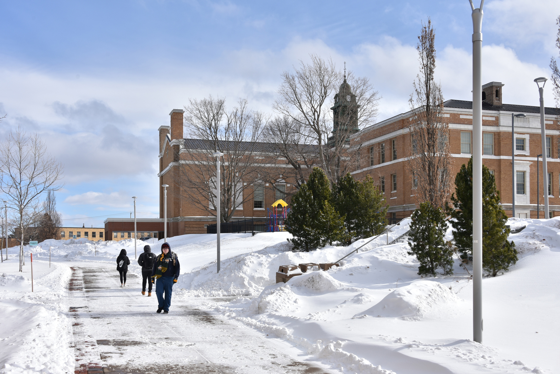 Oswego lived up to some of its past winters with plenty of snow from late January into February. But temperatures warmed up into the 40s and 50s this week, a reminder spring is not far away.