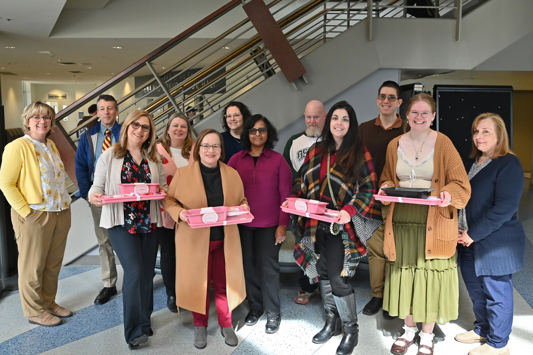 The State Employees Federated Appeal (SEFA) Bake Off fundraiser winners and bakers gathered for a photo March 24. 