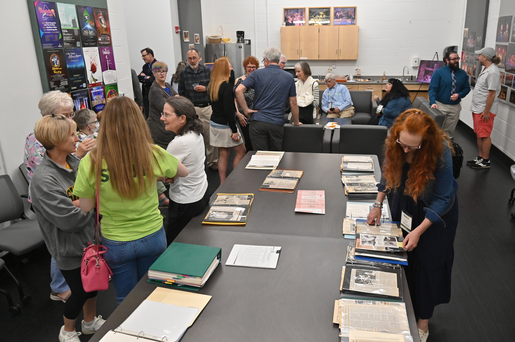 The Mark Cole Memorial Library Dedication was held during Reunion Weekend with a reception in Tyler Hall. Cole was a longtime and beloved member of the theatre faculty who also served as chair of the department.