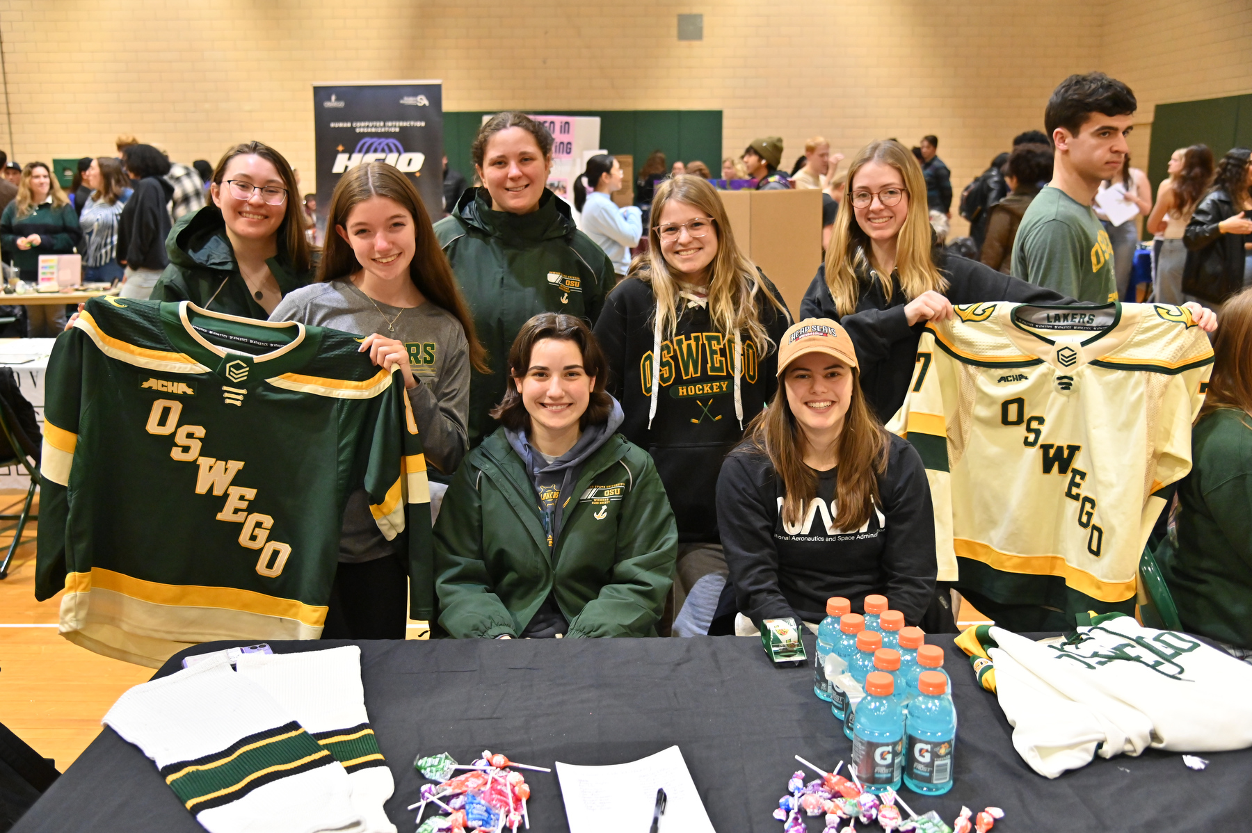 The Spring Student Involvement offers students the chance to explore clubs and organizations that offer academic, cultural, interest and recreational connections, the latter including Women's Club Ice Hockey.