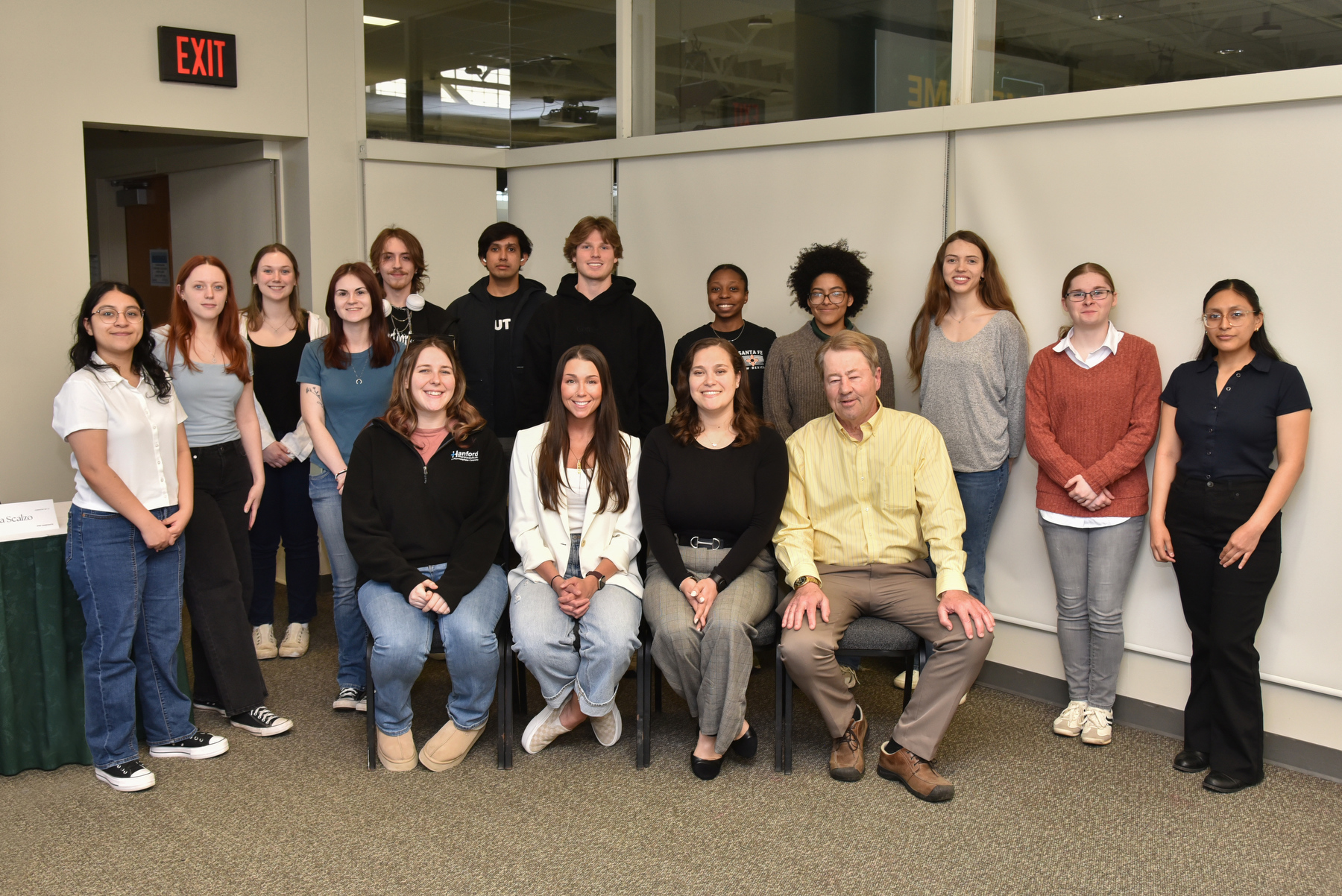 Alumni working in the field of chemistry returned to campus April 27 to participate in a panel discussion with students in Marano Campus Center. 