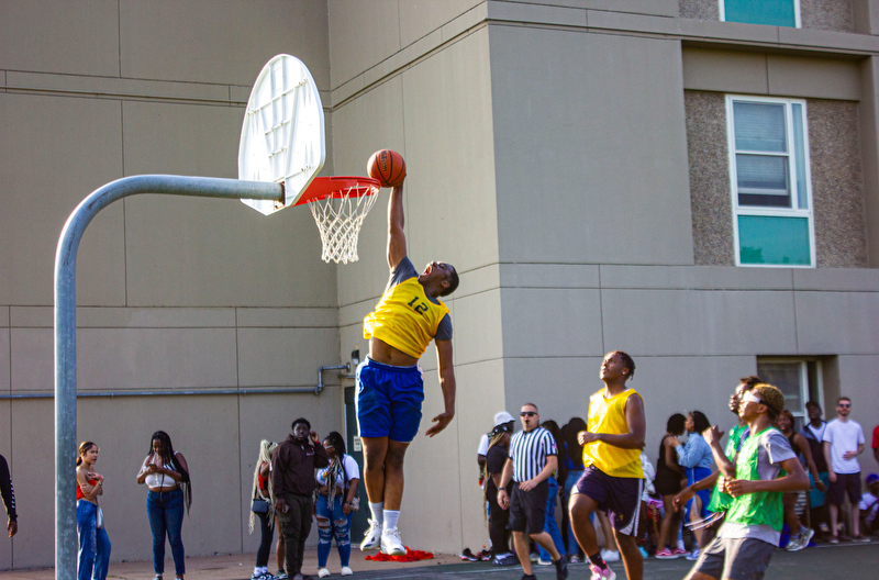 SUNY Oswego’s Black Student Union held their annual “Nothing But Net” tournament on Saturday, Sept. 17. Eight teams took to the court for the title but in the end, Team Underrated took the title home as this year's champions. 