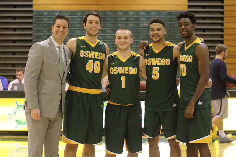 Men's basketball players honored on Senior Day