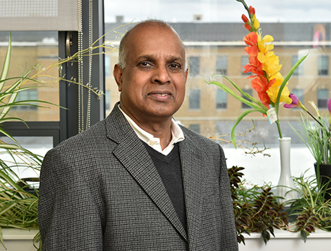 Ampalavanar Nanthakumar of the mathematics department is a renowned scholar and valuable teacher