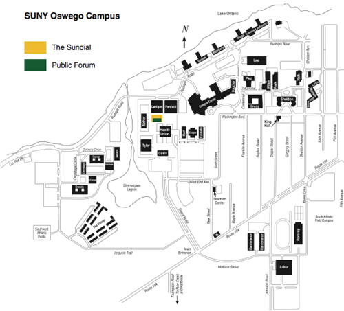 Free Speech Civil Discourse And Peaceful Assembly SUNY Oswego   Campus Map 