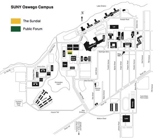 map of SUNY Oswego campus